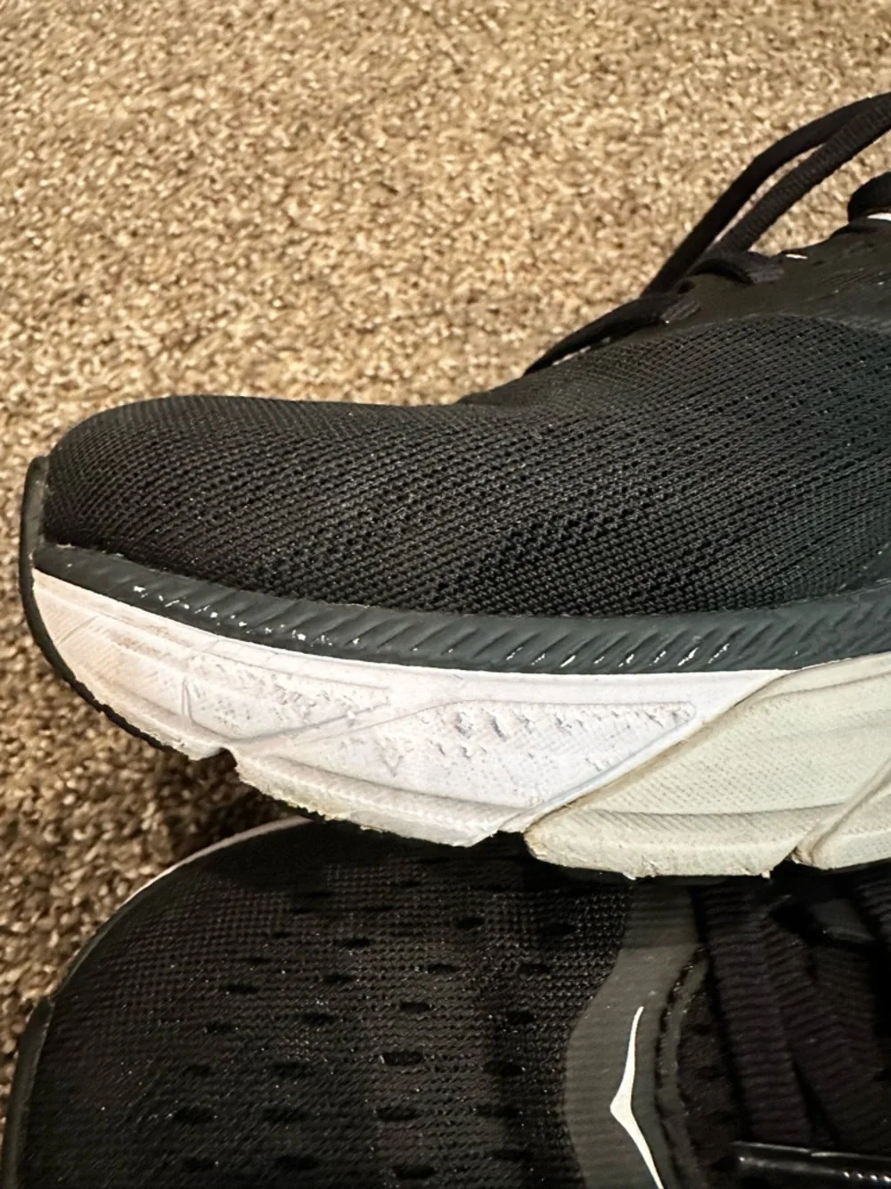 Hoka One One Arahi 5 Women's Running Shoes Black White Size 10 B